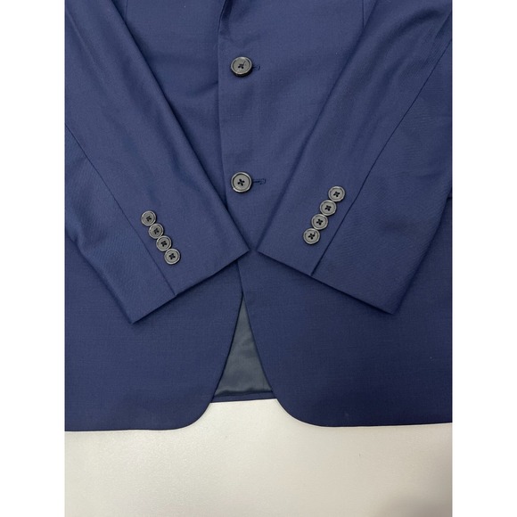 Ralph Lauren LRL Blazer Blue Wool Blend Sport Jacket Natural Stretch Mens 40R - Picture 5 of 14